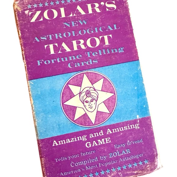 C1965 VINTAGE ZOLAR'S NEW ASTROLOGICAL TAROT FORTUNE TELLING CARDS OOP VG - Picture 2 of 9